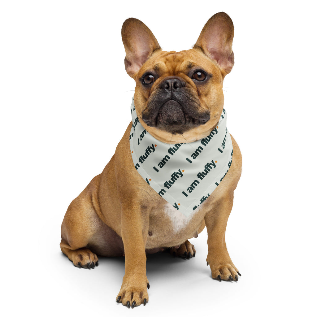 I am fluffy bandana, sage på fransk bulldog