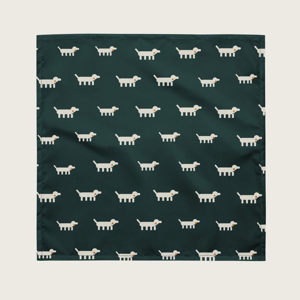 Gravhund Bandana på creme baggrund