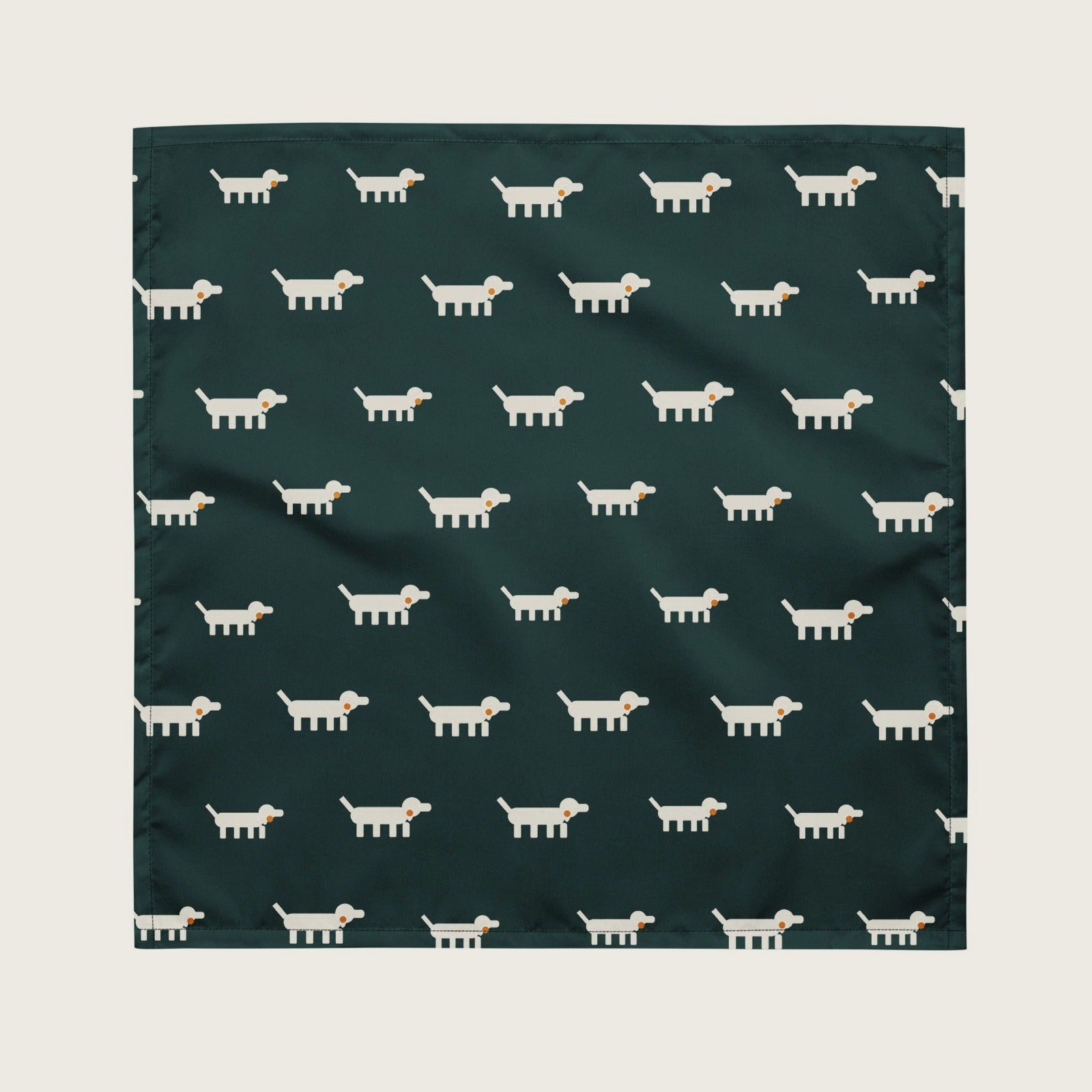 Gravhund Bandana på creme baggrund
