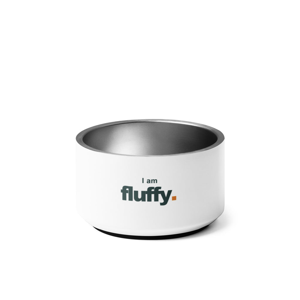 I am fluffy skål 18 oz, fladt produktfoto