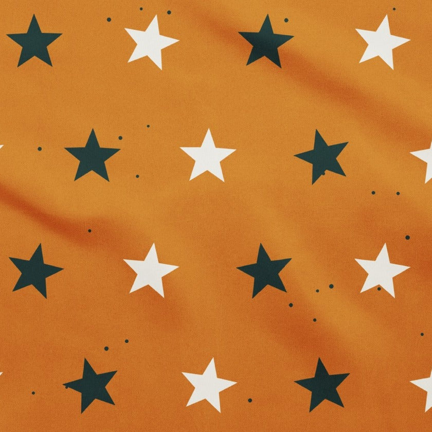 Stjerner Bandana, tæt på mønster og stof