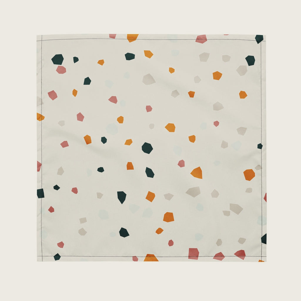 Terrazzo Bandana på creme baggrund